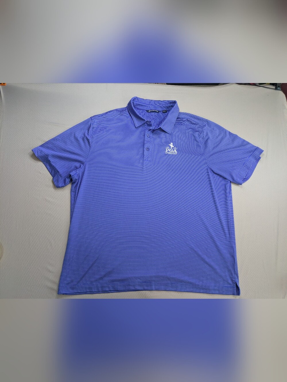 PGA Championship 2019 Bethpage Black Polo Shirt Mens 2XL Cutter & Buck Blue